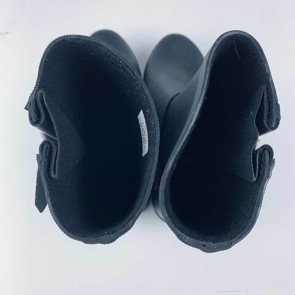 Sperry Black Buckle Waterproof Rubber Rain Boots 7 - Picture 5 of 9